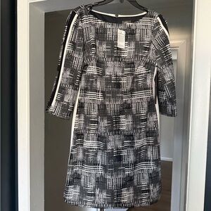 Vince Camuto Black and White Dress NWT